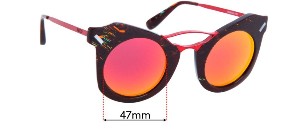 Sunglass Fix Replacement Lenses for Kenzo KZDPE1202 - 47mm Wide
